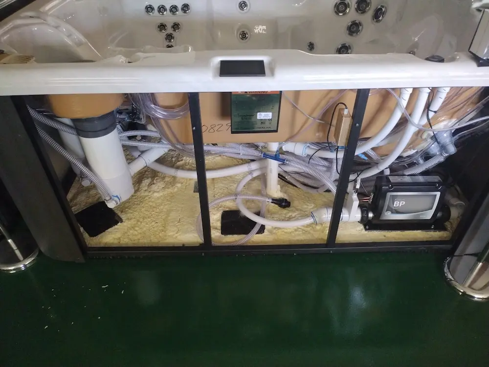 Clearwater hot tub maintenance - interior