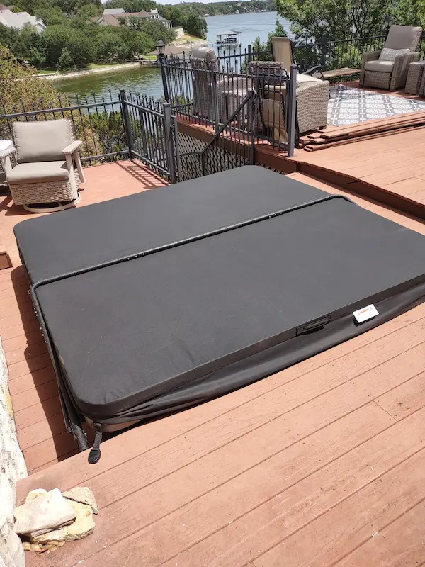 Hot tub inground installation