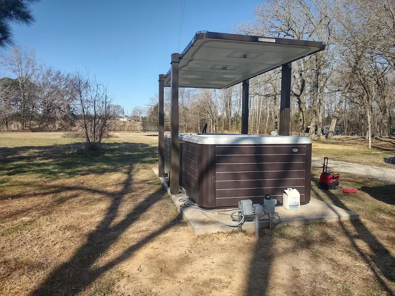Picture of a swim spa in Texas